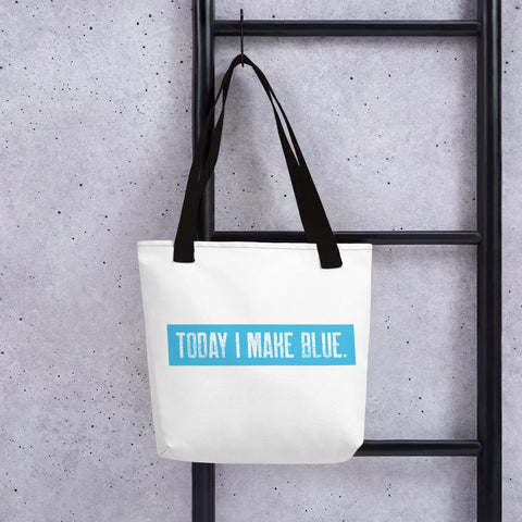 Today I Make Blue Shopping Bag