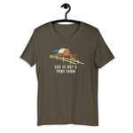 funny german expression das leben ist kein ponyhof tshirt