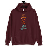 german saying peace joy eggcake hoodie