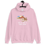 Life is not a ponyfarm woman sweatshirt light pink