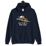 Life is not a ponyfarm woman sweater navy